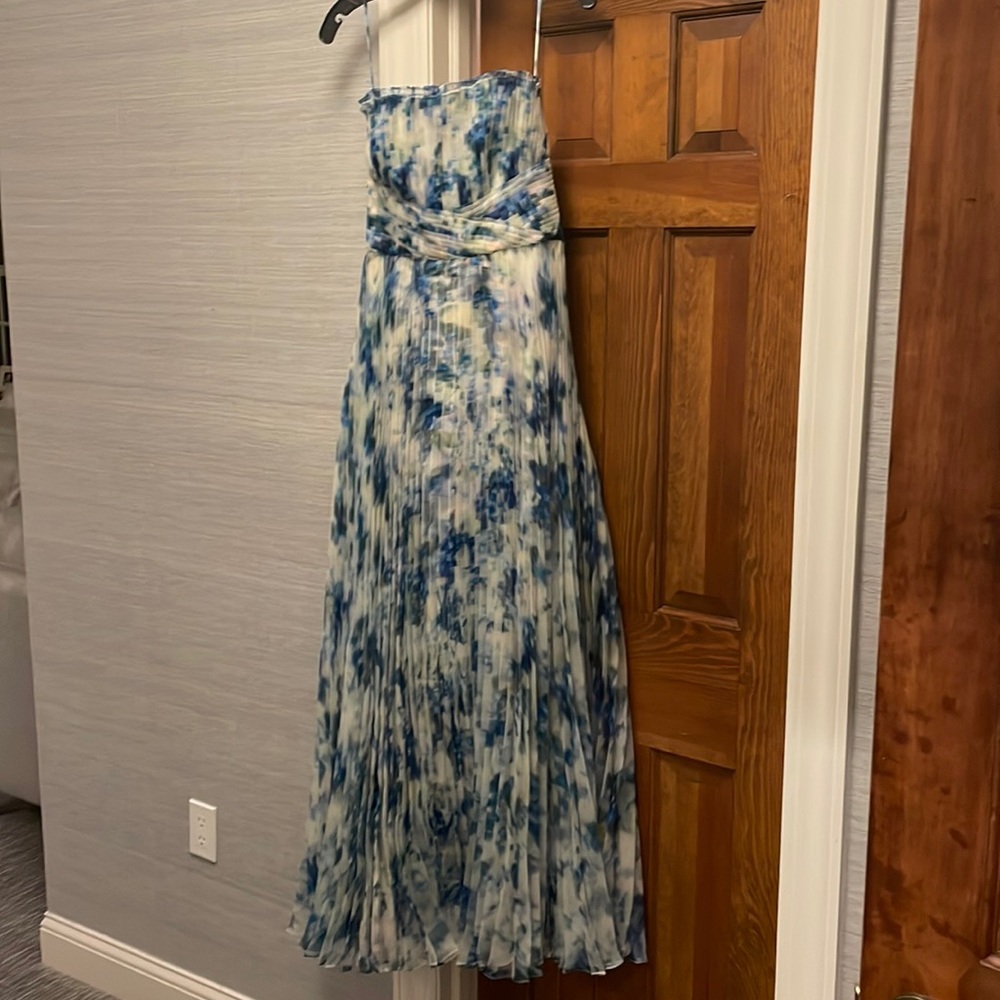 Blue floral ball gown. Like new